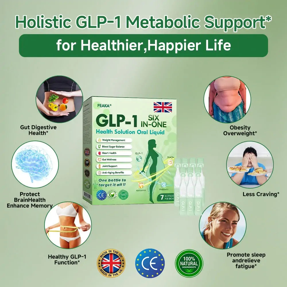 【 𝟖𝟎% 𝐎𝐟𝐟𝐑 🌿 𝐏𝐄𝐀𝐊𝐀® GLP-1 8 az 1-ben Fit & Vital szájon át szedhető oldat – Naponta egyszer, látható változások 7 napon belül / Elhízás, szív- és keringési egészség, cukorbetegség, alvási apnoe, bélrendszeri egészség, ízületi problémák és egyebek esetén