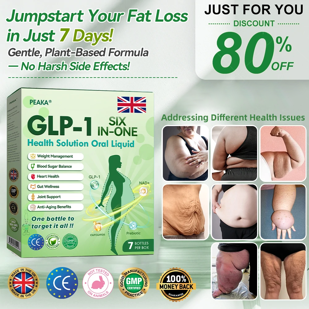 【 𝟖𝟎% 𝐎𝐟𝐟𝐑 🌿 𝐏𝐄𝐀𝐊𝐀® GLP-1 8 az 1-ben Fit & Vital szájon át szedhető oldat – Naponta egyszer, látható változások 7 napon belül / Elhízás, szív- és keringési egészség, cukorbetegség, alvási apnoe, bélrendszeri egészség, ízületi problémák és egyebek esetén