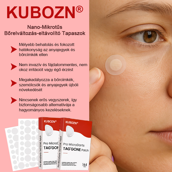 KUBOZN® Nano-mikrotűs bőrcímke-eltávolító tapaszok✨